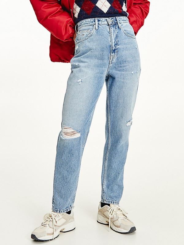 Jeans Udsalg - High Rise Tapered Fit Jean Dame